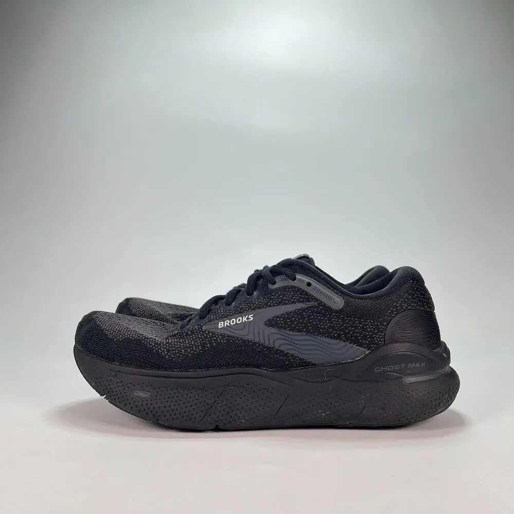 Brooks Ghost Max Black Ebony Cushioned Running Shoes 1203951B020 Women's Size 8
